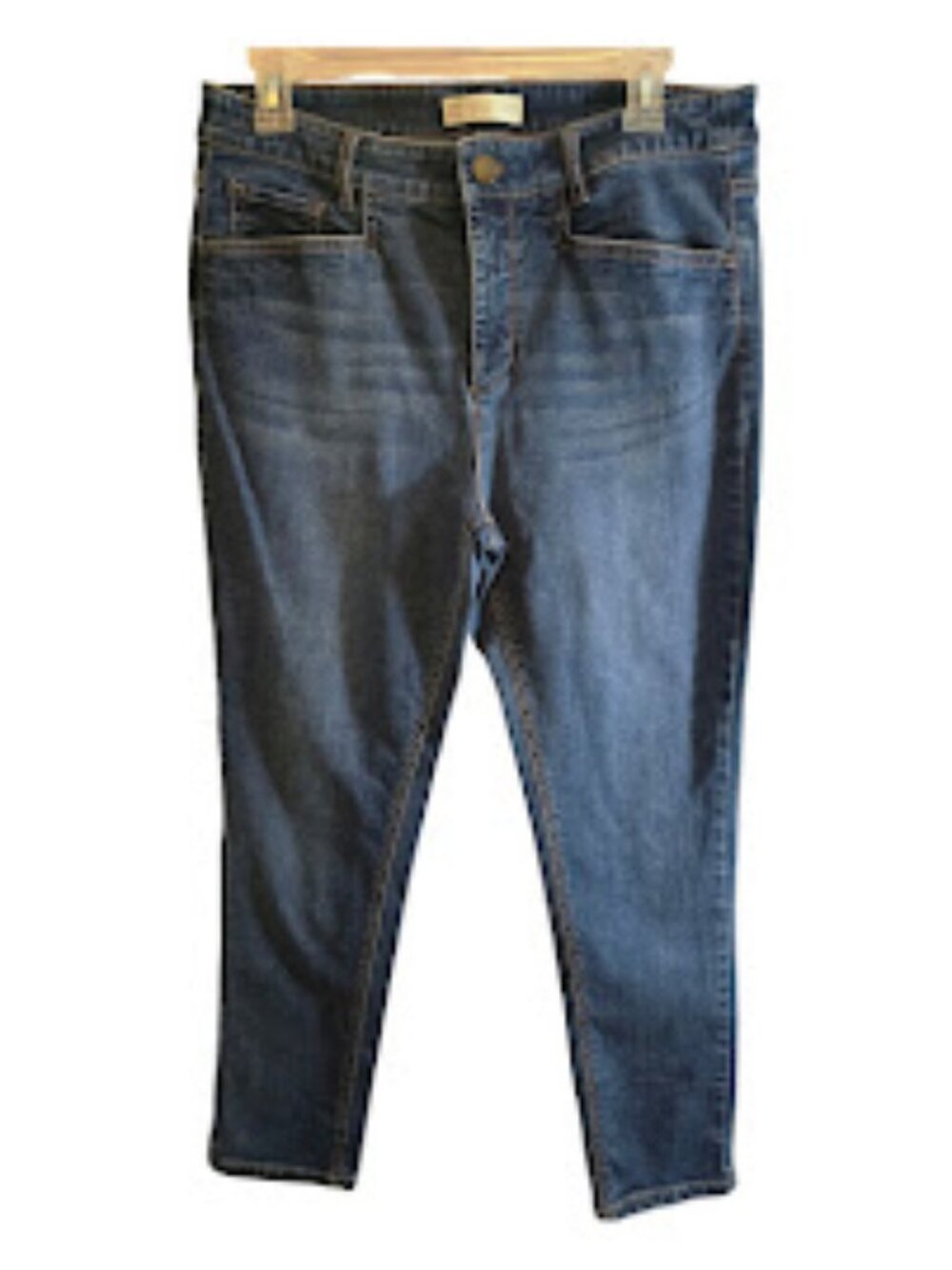 Cotton blend denim jeans J.Jill smooth fit slim ankle size 10 casual
